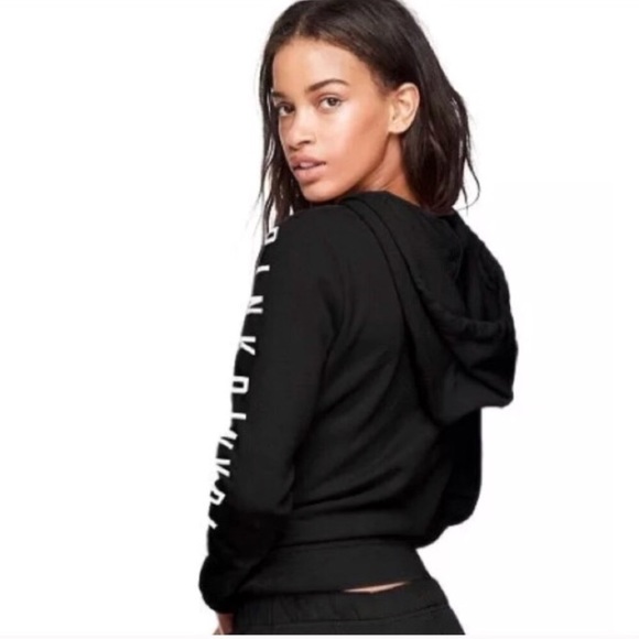 VS VICTORIAS SECRET PINK PERFECT FULL-ZIP HOODIE M - Picture 2 of 5